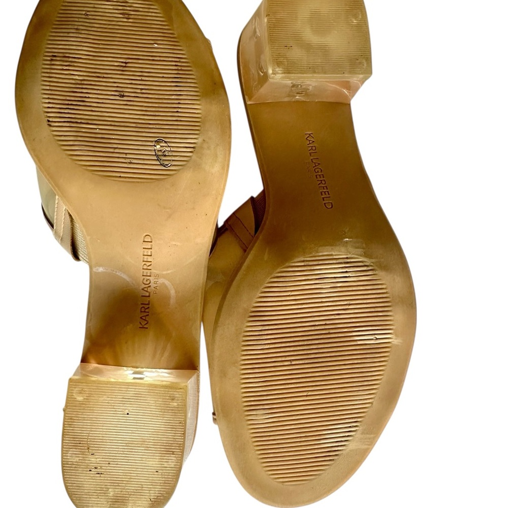 Karl Lagerfeld Paris Felda Clear Slip-on Slide Sandals - Picture 6 of 11